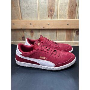 Puma Mens Red & White Suede Retro Sneakers US Size 10